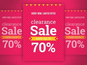 Limited offer clearance sale