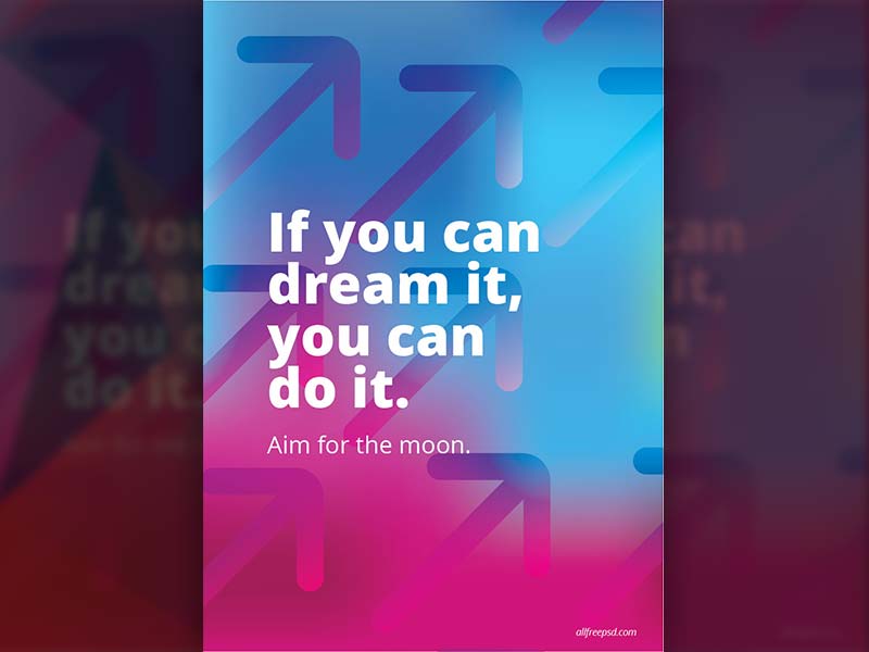 colorful Motivation Poster