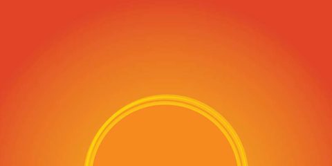 Sun orange Gradient Background