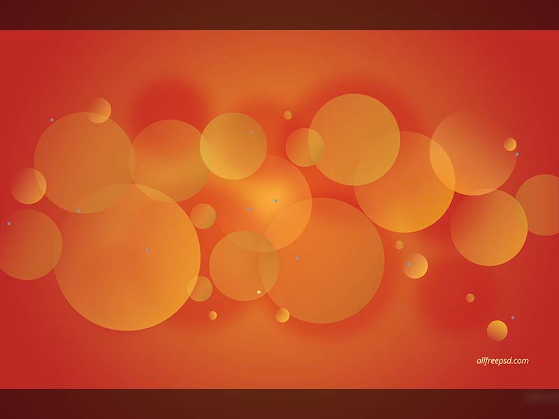 Orange Circle Pattern Background