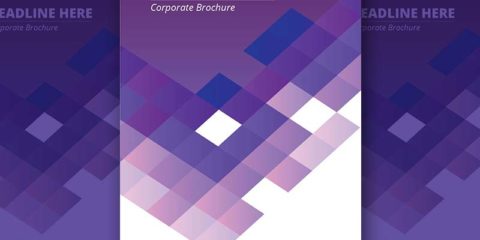 Tech Brochure Cover Purple