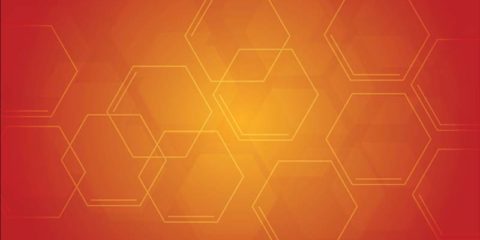Orange Hexagon Pattern