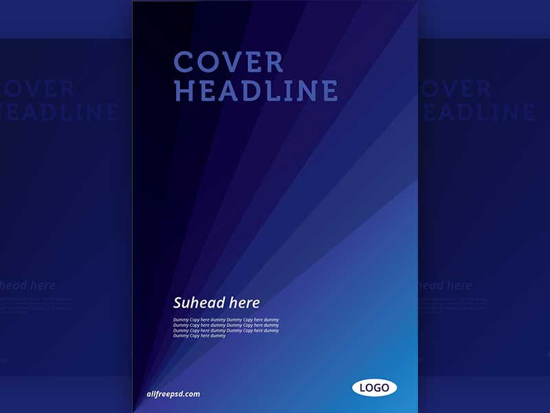 Blue Abstract Cover Template
