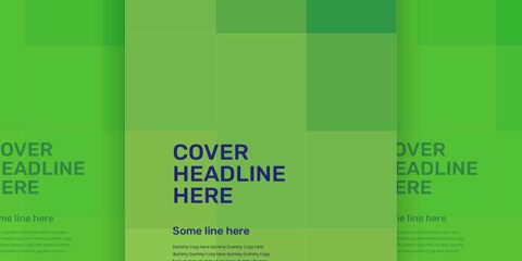 Green Pattern Cover Template