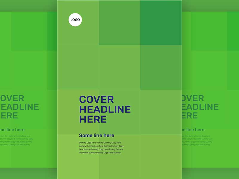 Green Pattern Cover Template