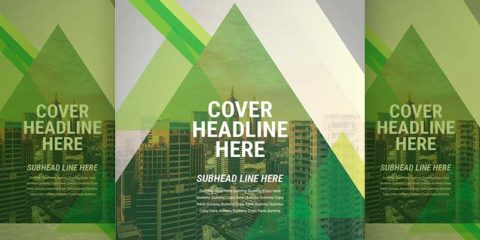 Green Triangle Flyer Cover