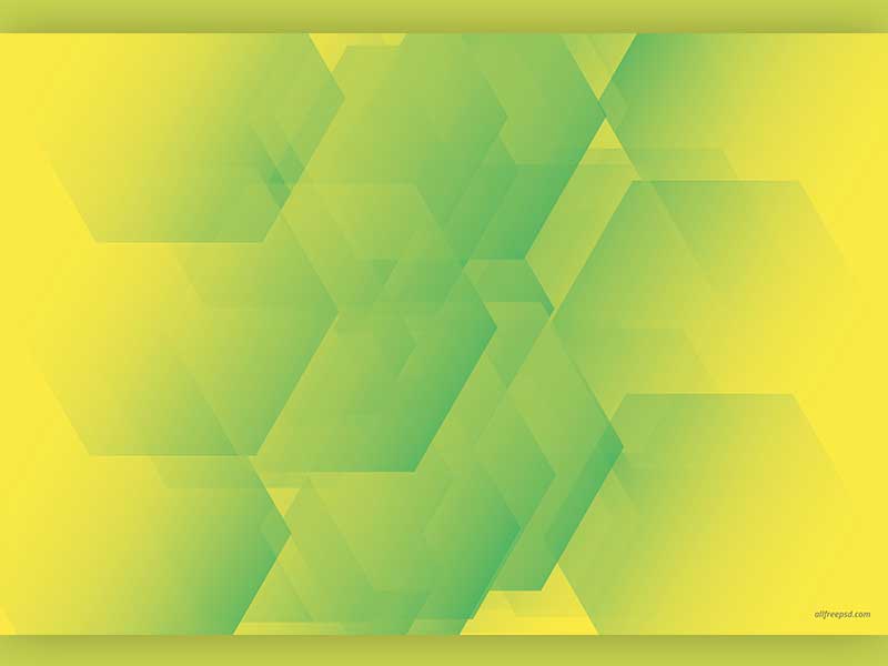 Yellow Green Hexagon Background