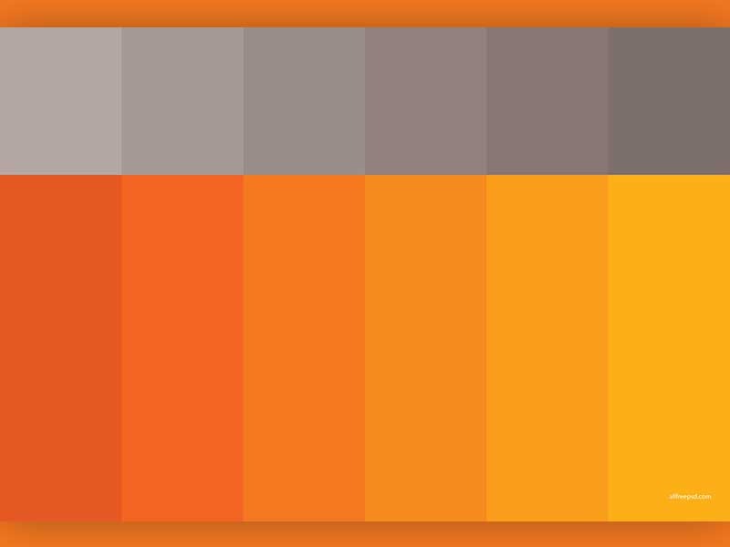 Grey Orange Stripes Background