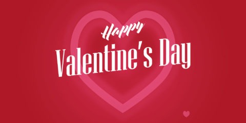 Valentine's day greetings with Heart