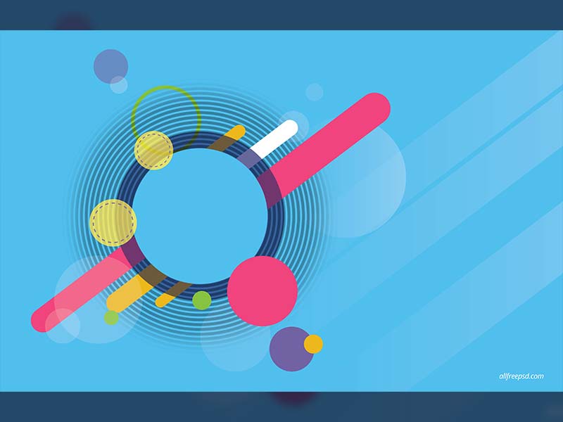Abstract Blue Circle Background - Free psd and graphic designs