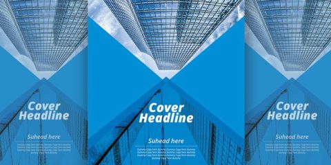 Blue Brochure Cover Design