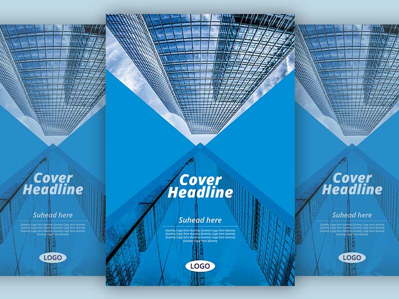 Blue Brochure Cover Design