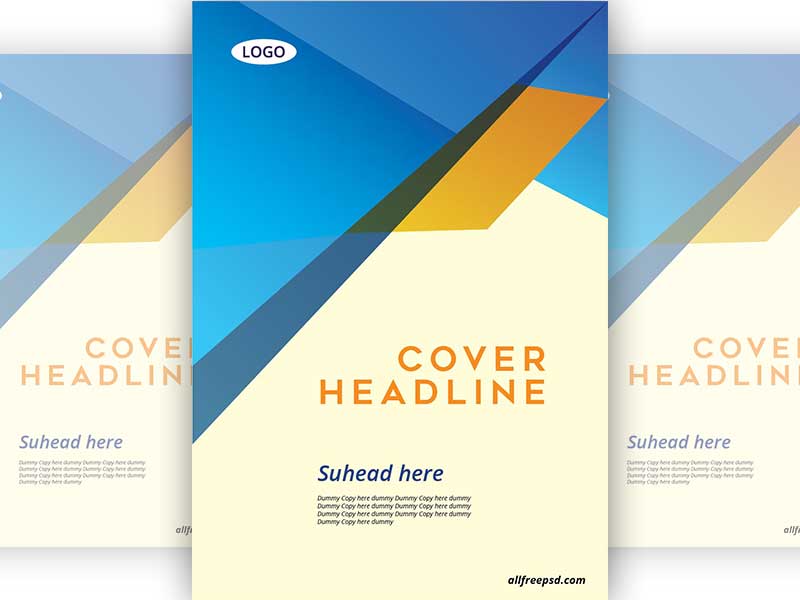 abstract cover page design