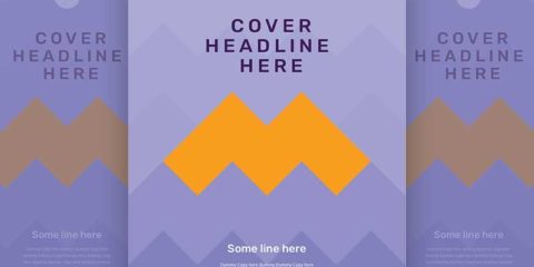 Purple Pattern Cover Template