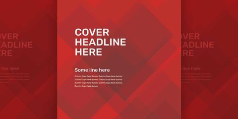 Red Pattern Cover Template