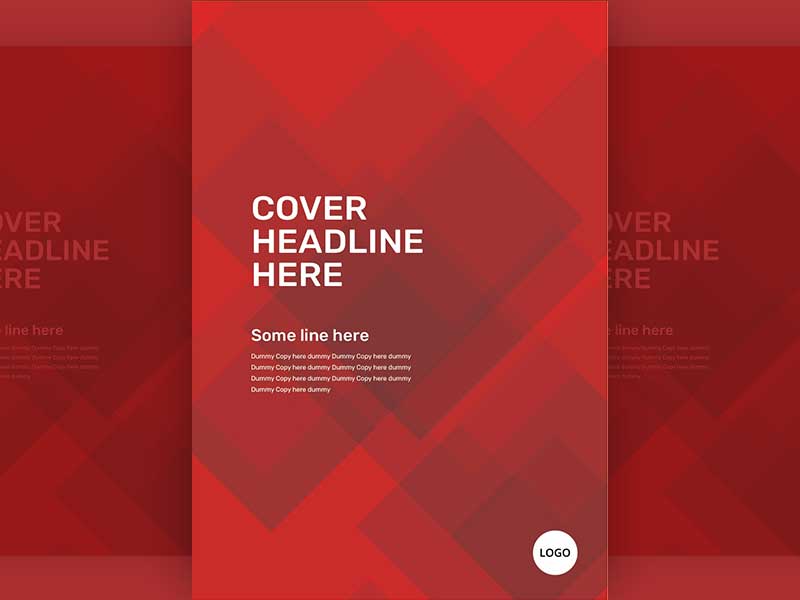 Red Pattern Cover Template