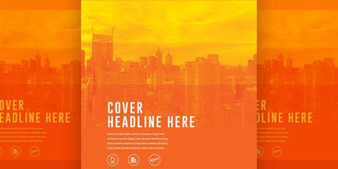 Orange Corporate Flyer Cover